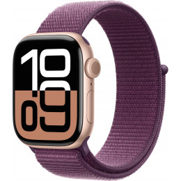Apple Watch S10 46mm Sport Loop Plum, Rose Gold