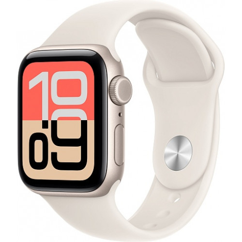 Умные часы Apple Watch SE 3 44mm (2025) Starlight Aluminum Case with Sport Band Starlight
