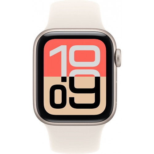 Умные часы Apple Watch SE 3 44mm (2025) Starlight Aluminum Case with Sport Band Starlight