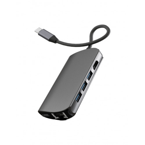 Адаптер VLP Infinity USB-C Hub 8 в 1, графит