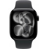 Apple Watch Series 11 46mm Jet Black Aluminum Case with Sport Band Black