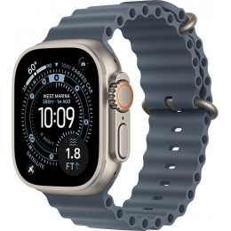 Apple Watch Ultra 3 (2025) 49mm Natural Titanium Case with Blue Ocean Band