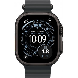 Apple Watch Ultra 3 (2025) 49mm Black Titanium Case with Black Ocean Band