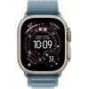 Apple Watch Ultra 3 (2025) 49mm Natural Titanium Case with Light Blue Alpine Loop