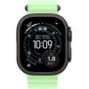 Apple Watch Ultra 3 (2025) 49mm Black Titanium Case with Neon Green Ocean Band