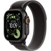 Apple Watch Ultra 3 (2025) 49mm Black Titanium Case with Black/Charcoal Trail Loop