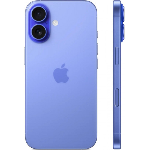 Смартфон Apple iPhone 16 128GB, Ultramarine (синий)