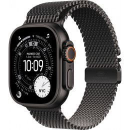 Apple Watch Ultra 3 (2025) 49mm Black Titanium Case with Black Titanium Milanese Loop
