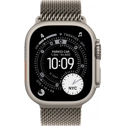 Apple Watch Ultra 3 (2025) 49mm Natural Titanium Case with Natural Titanium Milanese Loop