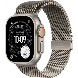 Apple Watch Ultra 3 (2025) 49mm Natural Titanium Case with Natural Titanium Milanese Loop