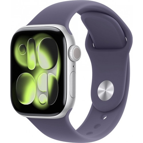 Apple Watch Series 11 46mm Silver Aluminum Case with Sport Band Fog