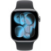 Apple Watch Series 11 46mm Space Gray Aluminum Case with Sport Band Black