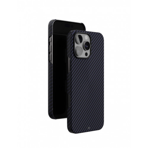 Чехол защитный "vlp" Kevlar Case c MagSafe для iPhone 16 Pro, темно-синий
