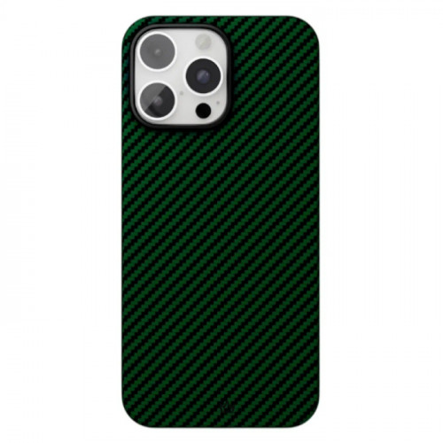 Чехол защитный "vlp" Kevlar Case c MagSafe для iPhone 16 Pro, зеленый