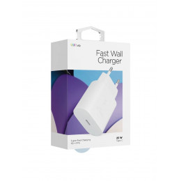 Сетевое зарядное устройство "vlp" 25Вт USB-C, PD, PPS, белый