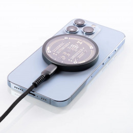 Компактное беспроводное зарядное устройство Magssory Robo Design 2 в 1 для iPhone и AirPods, с магнитами, совместимое с MagSafe, полночь