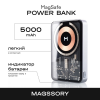 Беспроводной внешний аккумулятор 5000мАч Magssory Robo Design, кевлар (арамид), с магнитами, совместимый с MagSafe, полночь