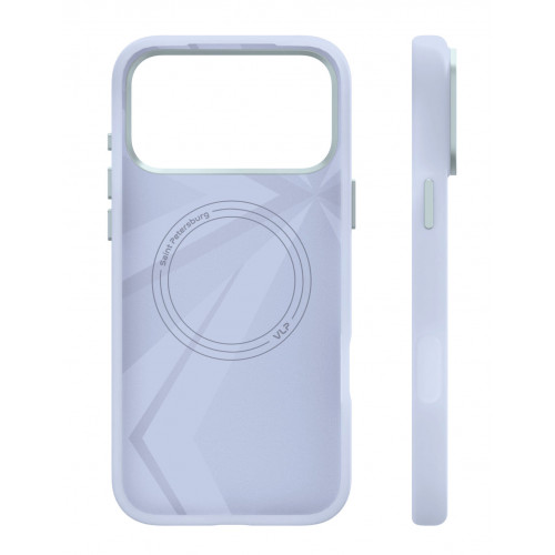 Чехол защитный VLP Aster Pro Case с MagSafe для iPhone 17 Pro, голубой