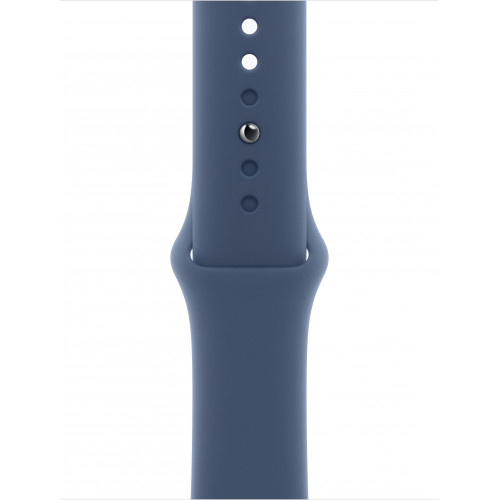 Apple Watch S10 46mm Sport Band, Silver/Denim