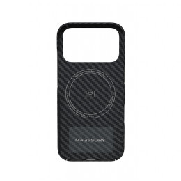 Чехол Magssory для iPhone 17 Pro, кевлар Frame Case, MagSafe, Black