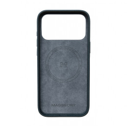 Чехол Magssory для iPhone 17 Pro, экокожа, midnight