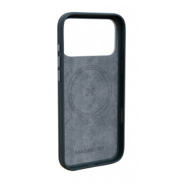 Чехол Magssory для iPhone 17 Pro, экокожа, midnight