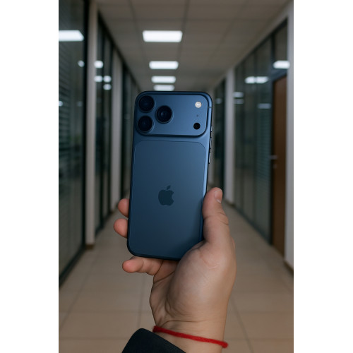 Распаковка iPhone 17 Pro Max  в синем цвете
