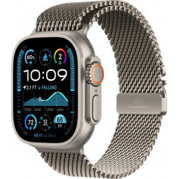 Умные часы Apple Watch Ultra 2 (2024) 49 мм Natural Titanium Case, Titanium Milanese Loop